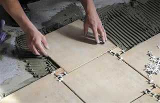 Ceramic Tile Floor Installation